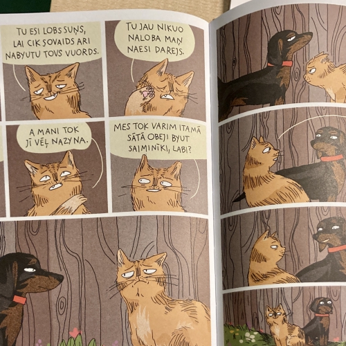 Gruomotplauktā par pyrmū komiksu latgaliski „Sunāns breiveibā”