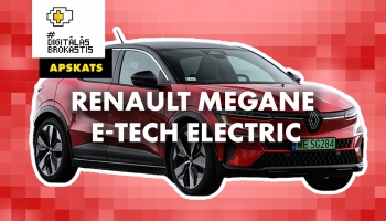 Renault Megane E-Tech elektroauto apskats