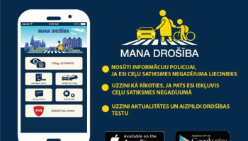 Valsts policija prezentējusi mobilo aplikāciju “Mana drošība”