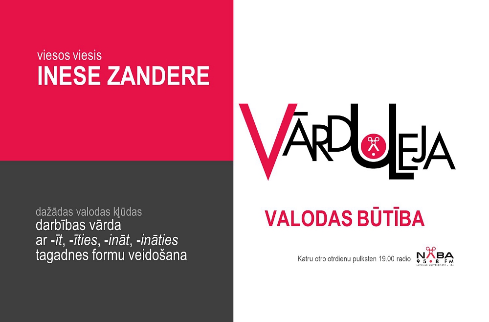 Valodas būtība. Viesos Inese Zandere