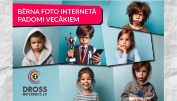 Sociālā kampaņa "Cieni bērna privātumu": bērns nav trofeja, ar kuru lielīties internetā