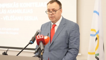 Latvijas Olimpiskās komitejas prezidenta amatā ievēlēts Raimonds Lazdiņš