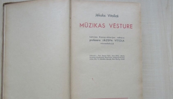 Īpaša grāmata īpašā plauktā: Komponists Juris Karlsons un J. Vītoliņa "Mūzikas vēsture"