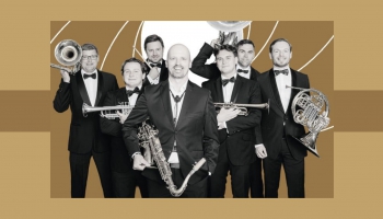 LNSO kamermūzika. Latvian Brass, Gints Pabērzs un Džeimss Bonds