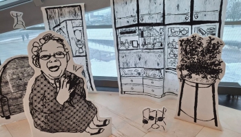 Sarežģītā tekstilgrāmata, jeb studentu darbu izstāde "Taustāmie stāstījumi" LNB