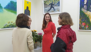 Eiropas Savienības mājā aplūkojama Marijas Zeņkovas izstāde ''Ar mīlestību no Kijivas!''