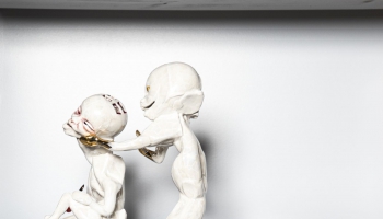 Anatomijas muzejā atklāta britu keramiķa Hārtlija izstāde "Foetālālais valdzinājums"