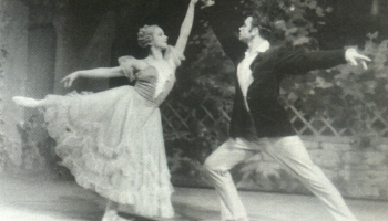 Johana Štrausa "Pie zilās Donavas" (1957) - skaists mirklis no Latvijas baleta zelta fonda