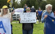 Ukraina, Aļaska, Ankoridža, protesti