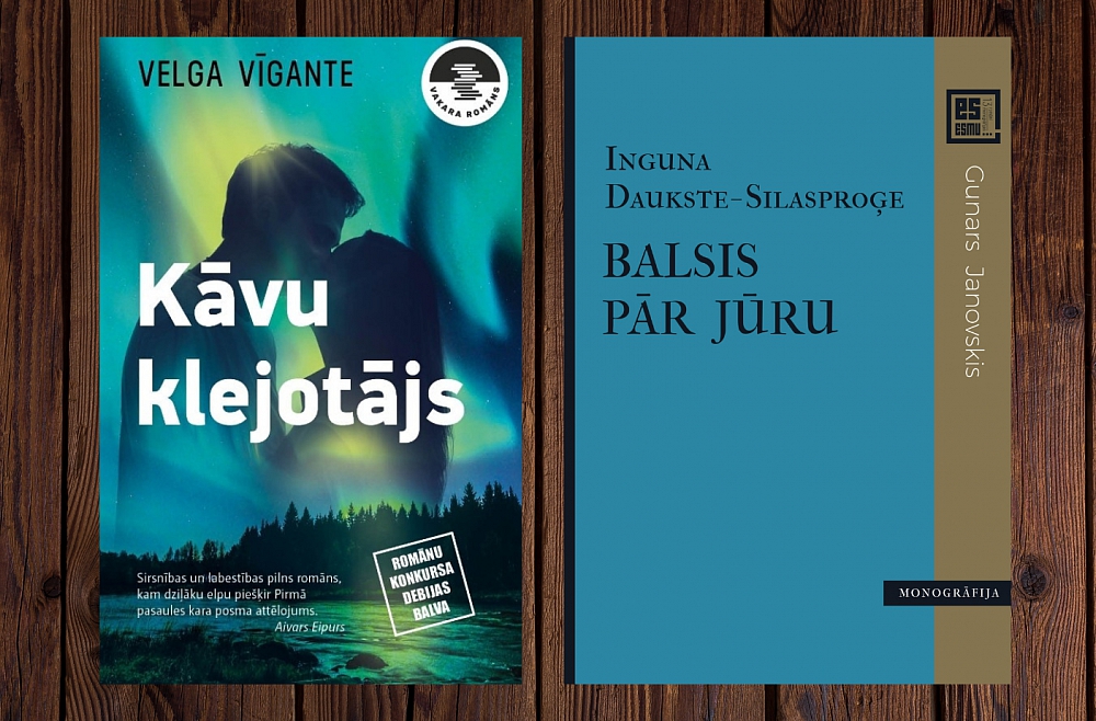 Velgas Vīgantes "Kāvu klejotājs" un Ingunas Daukstes-Silasproģes "Balsis pār jūru"