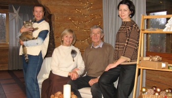 "Sējēja" laureāti - Griškānu pagasta "Zaļas sētas" saimnieki Rita un Viktors Tēraudi