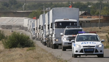 Krievijas kravas automašīnas bez Ukrainas piekrišanas šķērso robežu