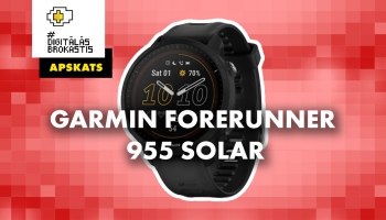 "Garmin Forerunner 955 Solar" viedpulksteņa apskats #DigitālāsBrokastis