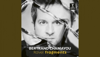 Pianista Bertrāna Šamajū albums "Ravel fragments" ("Warner Classics", 2025)