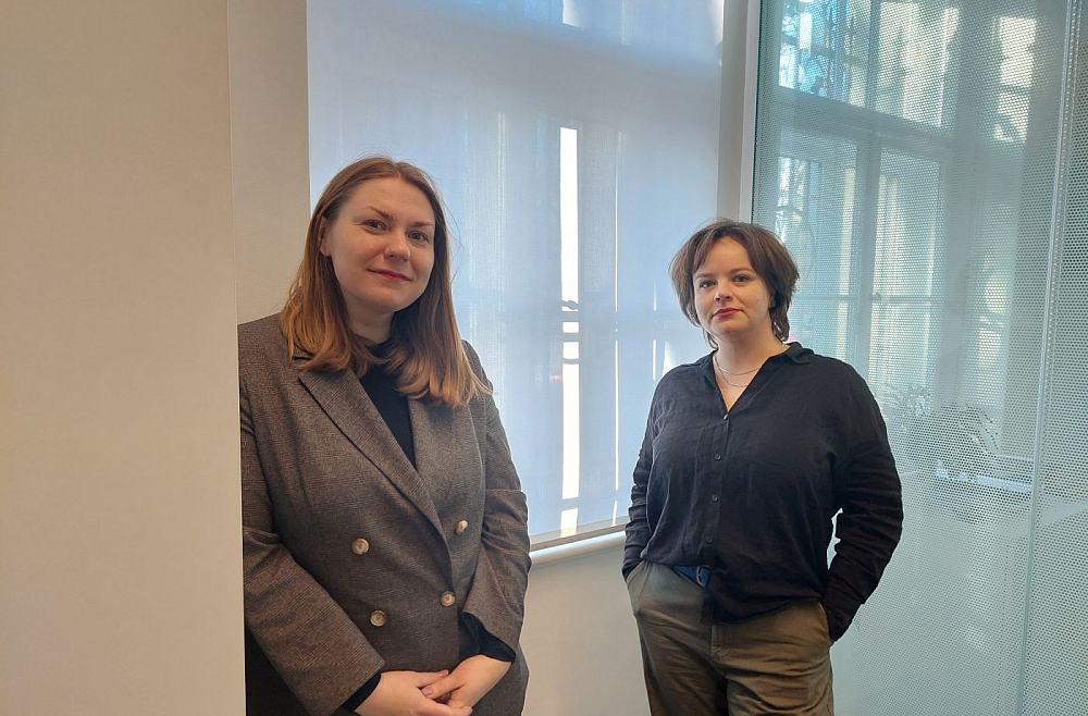 Līna Birzaka-Priekule un Arta Vārpa