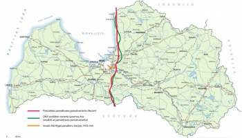 EK skaidros riskus «Rail Baltica» trases novietojuma maiņai Salacgrīvas novadā