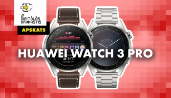 "Huawei Watch GT 3 Pro" viedpulksteņa apskats #DigitālāsBrokastis