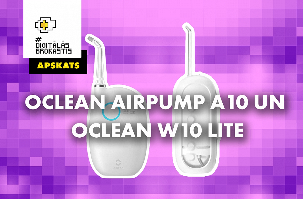 Zobu apūdeņotāji "Oclean" A10 un "W10 Lite"