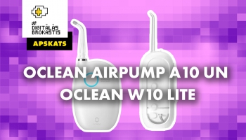 Zobu apūdeņotāji "Oclean" A10 un "W10 Lite"