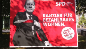 Vācijas Bundestāga vēlēšanās vislielāko atbalstu guvuši sociāldemokrāti