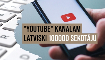 Liepājnieka Roberta Vītola "YouTube" kanāls sasniedzis 100000 sekotāju