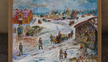 Aina Jurēvica-Krēmere bērnībā piedzīvotas deportācijas iemūžinājusi četrās gleznās