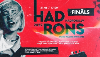 Jauno mūziķu konkursa “HADRONS” fināls tiešraidēs jau 31. maijā