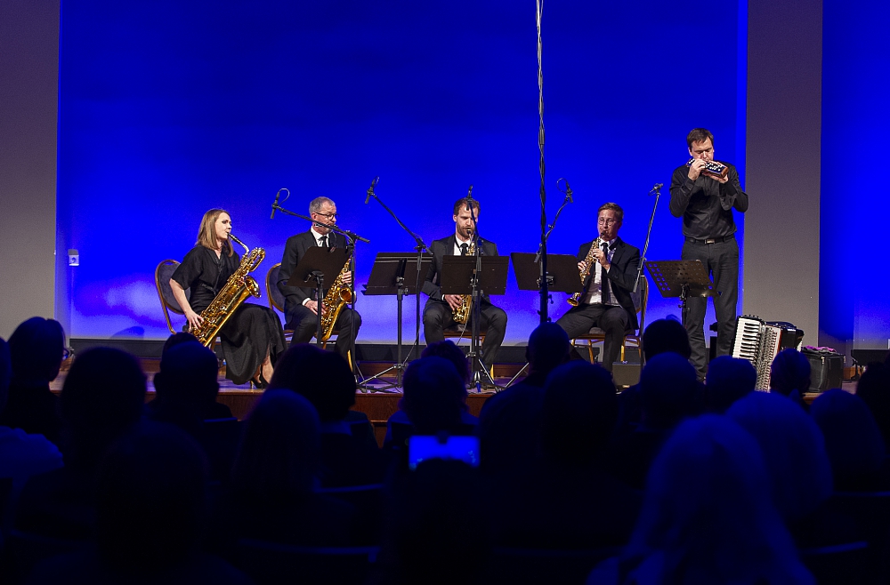 Rīgas Saksofonu kvarteta un Artūra Novika koncerts "Franču pieskāriens"