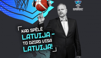 Latvijas–Igaunijas spēle Eiropas čempionātā basketbolā. Pēcspēles studija