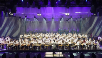 Kokļu mūzikas lielkoncerts "Laika upe" Starptautiskajā izstāžu centrā Ķīpsalā