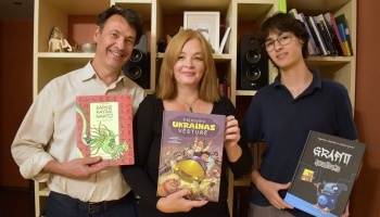 Grāmatai par Ukrainas vēsturi Zaporižjes mākslinieks atrod ģimenes izdevniecību Latvijā