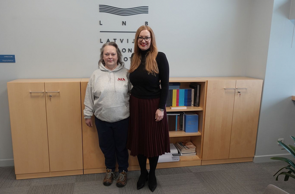 LNB Silvija Kļaviņa-Baršnija un LNB direktore Dagnija Baltiņa