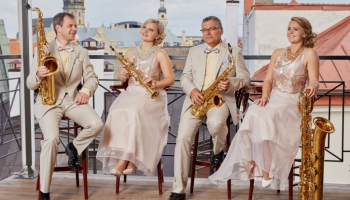 Rīgas Saksofonu kvartetam - 25! Studijā Artis Sīmanis un Baiba Tilhena