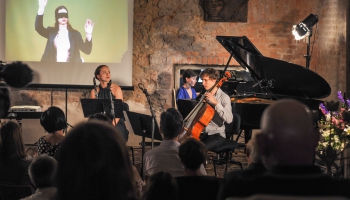 Trio "Fabel" koncerts "Kino atspulgi" Mazajā Mežotnes pilī