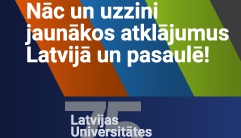 Dienas apskats. 27. janvārī tiks atklāta Latvijas Universitātes 75. konference