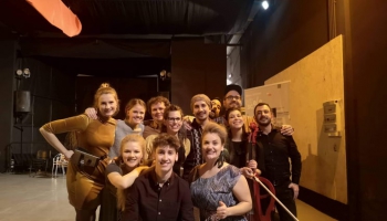Katrīna Dimanta par Eiropas tautas mūzikas orķestri "Nuflok Global Connection" Sicīlijā