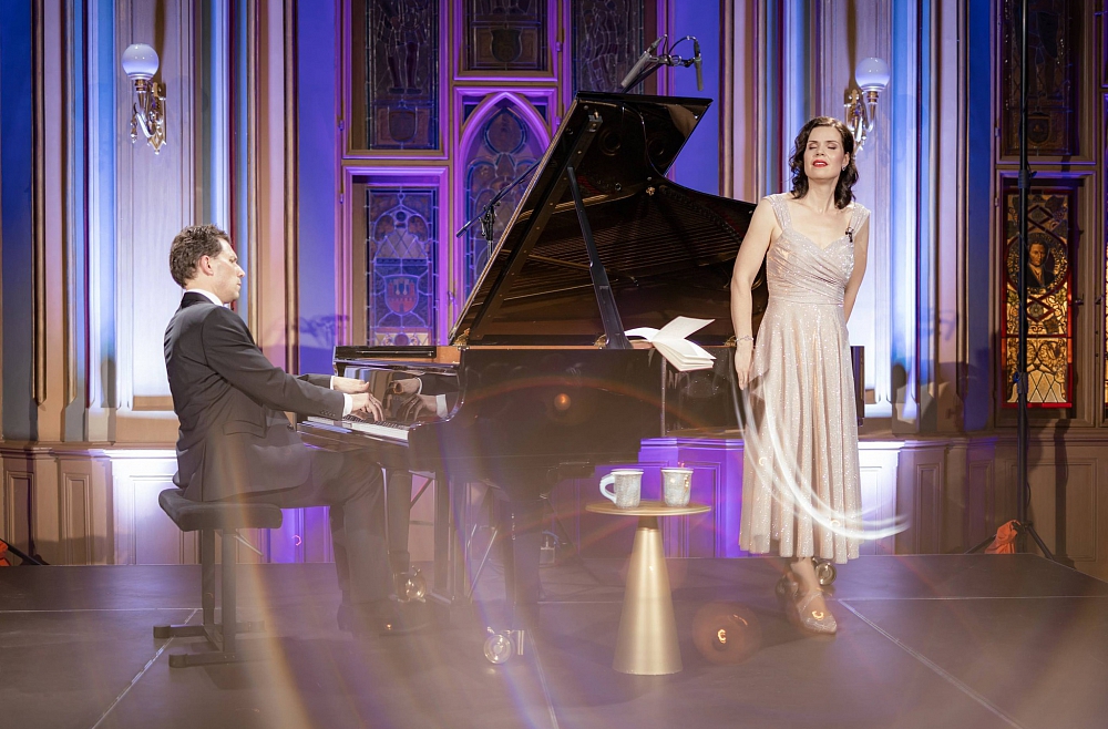 Zanda Švēde un Reinis Zariņš Mazajā ģildē