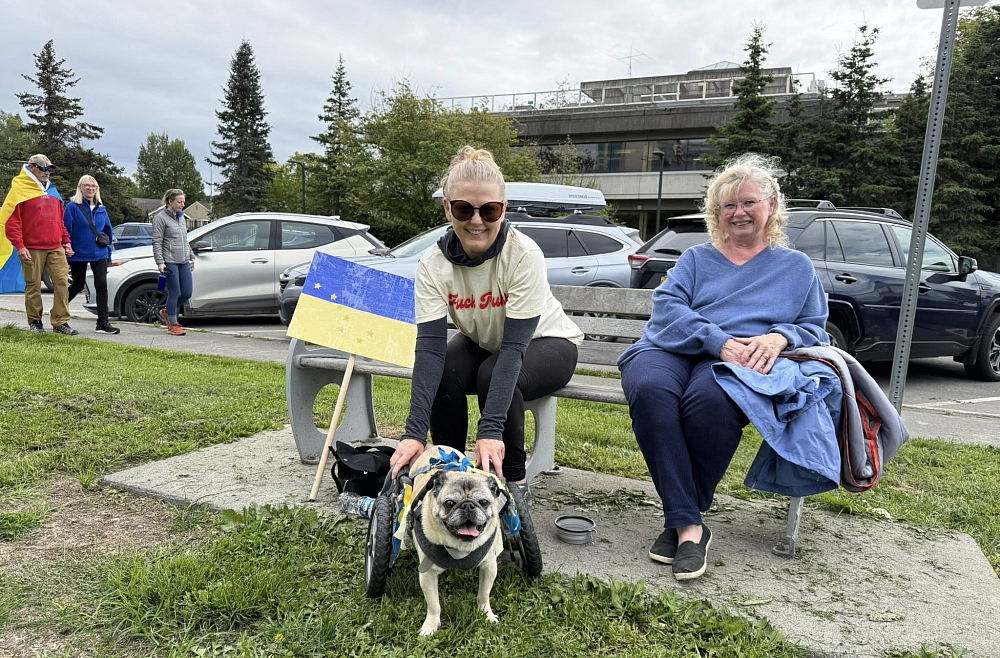 Ukraina, Aļaska, Ankoridža, protesti