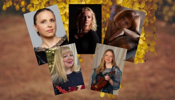 Mūziku izvēlas ansambļa "Amber Baroque" dalībnieces