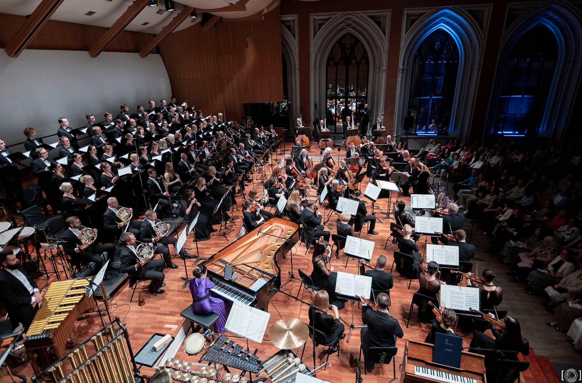 Latvijas Nacionālā simfoniskā orķestra sezonas noslēguma koncerts Lielajā ģildē