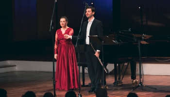 Tommāso Pratola (flauta) un Agnese Egliņa (klavieres) ciklā "LNSO kamermūzika"
