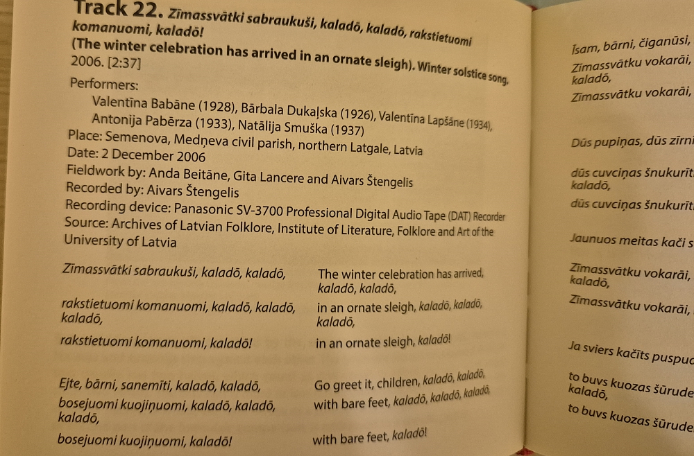 vai zini kaladošana