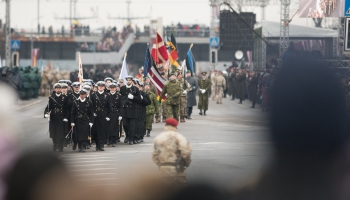 Latvijas Republikas proklamēšanas 100.gadadienai veltīta Latvijas Nacionālo bruņoto spēku vienību militārā parāde