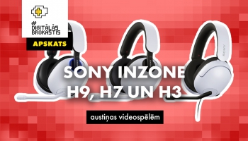 Sony Inzone H3, H7 un H9 austiņu apskats #DigitālāsBrokastis