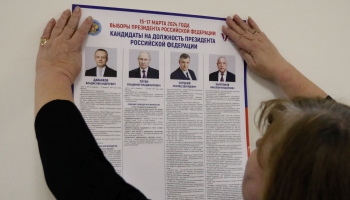 Krievijā sākas prezidenta "vēlēšanas", kurās Putins iegūs piekto prezidentūras termiņu