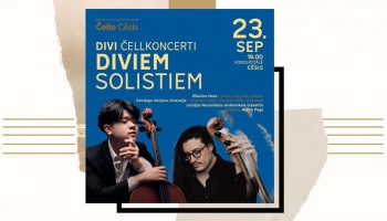 Festivāla "Čello Cēsis" programma "Divi čellkoncerti diviem solistiem" tiešraidē no koncertzāles "Cēsis"