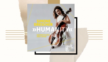 Čelliste Simone Drešere, "Sinfonietta Rīga" un diriģents Jānis Liepiņš albumā  "Humanity"