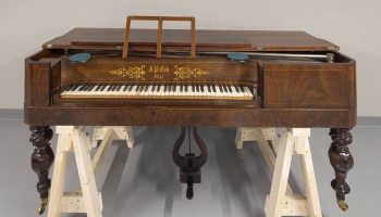 Izcilu klavieru būvētāju instrumenti Rakstniecības un mūzikas muzeja krājumā