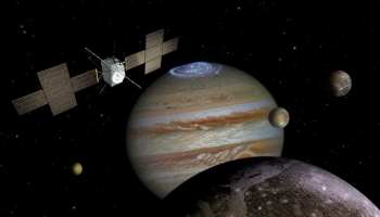 Jaunākā Eiropas kosmosa aģentūras misija veltīta Jupitera tuvākai iepazīšanai
