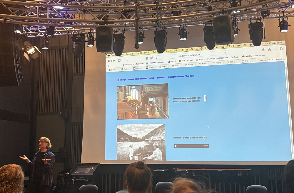 Ingrid Lingaas Fossum konferencē Stokholmā
